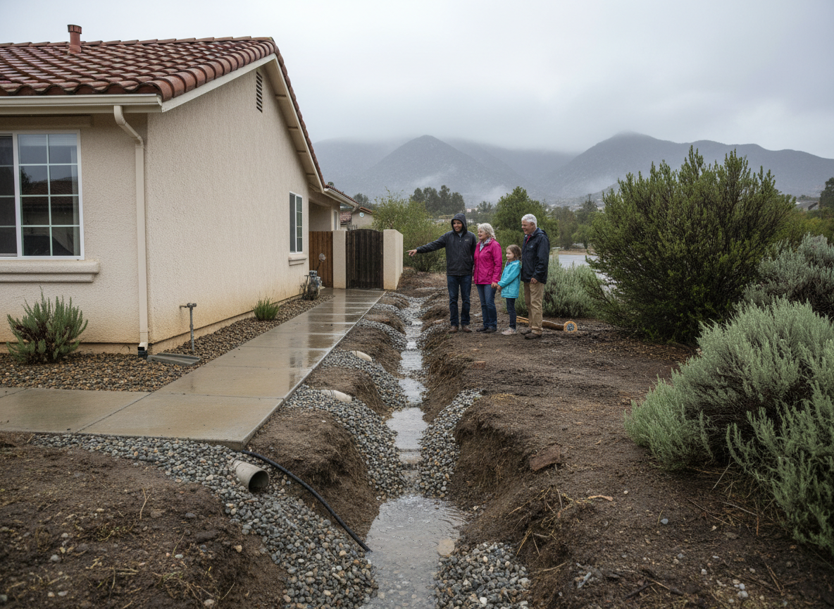 french drains in Yucaipa